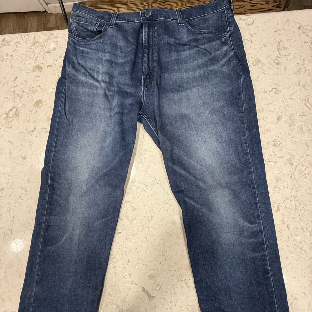 Levi's Men's Straight Jeans in Dark Blue